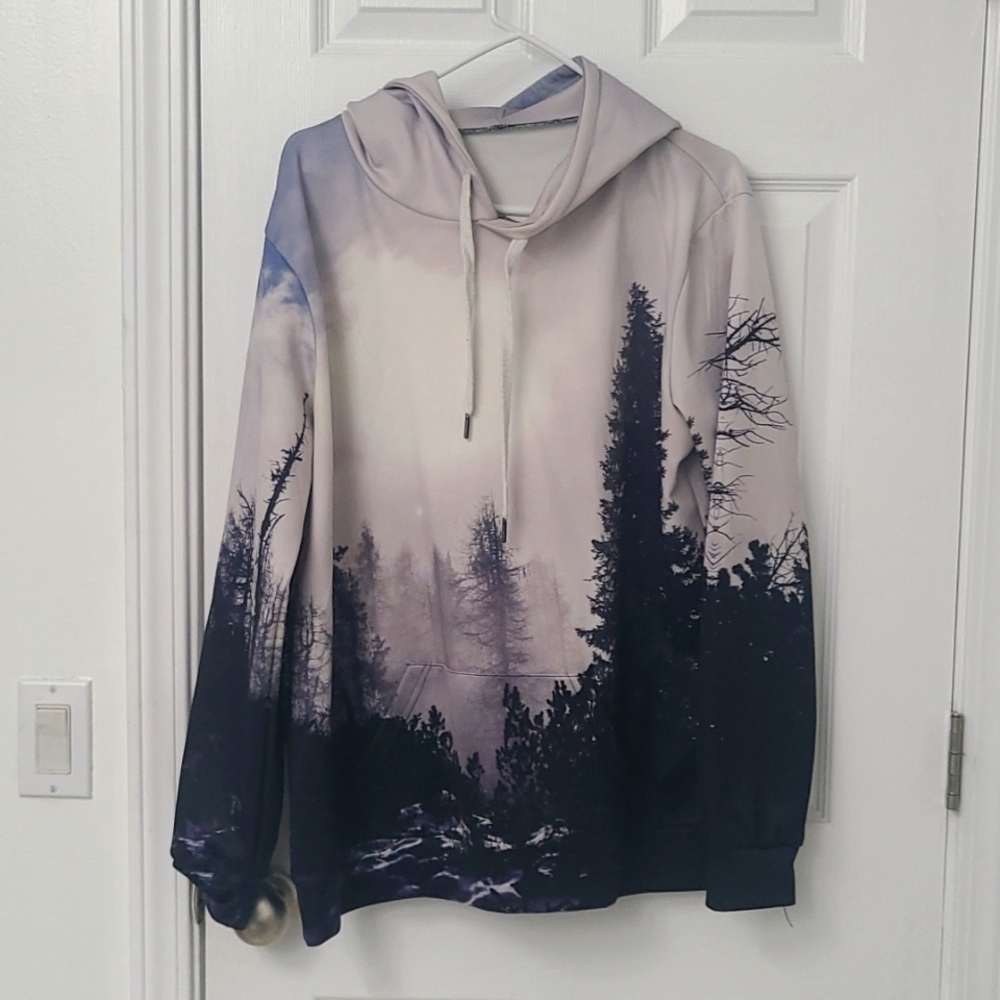 Mountain Print hoodie